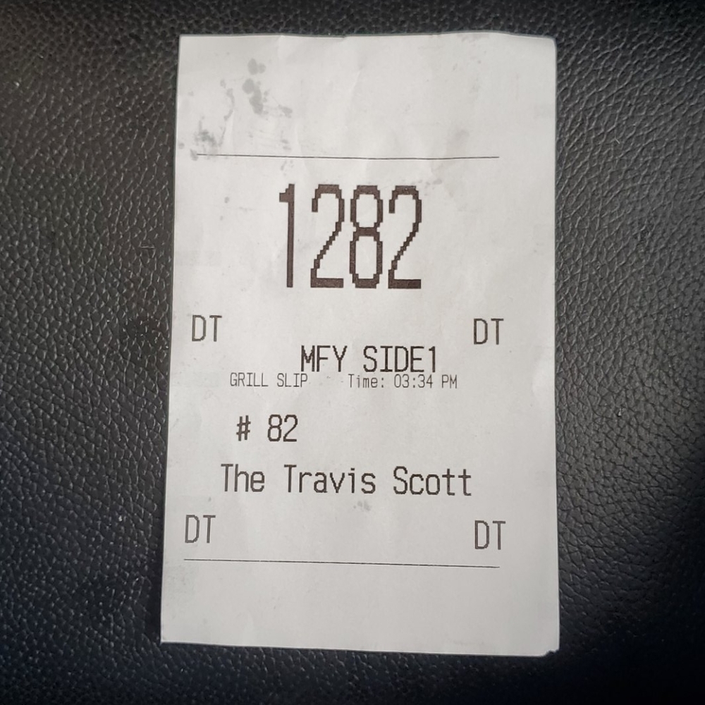 Travis scott recipt
